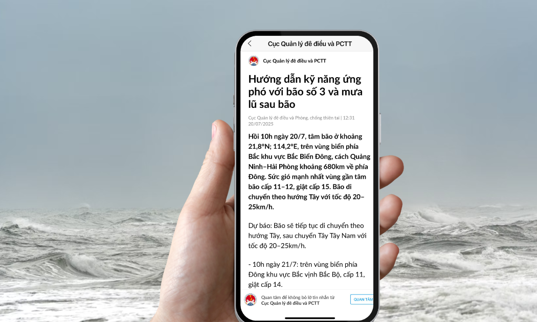 Sáng kiến 'Thông tin Phòng, chống thiên tai' trên Zalo đã cảnh báo kịp thời tới hàng triệu người dân.