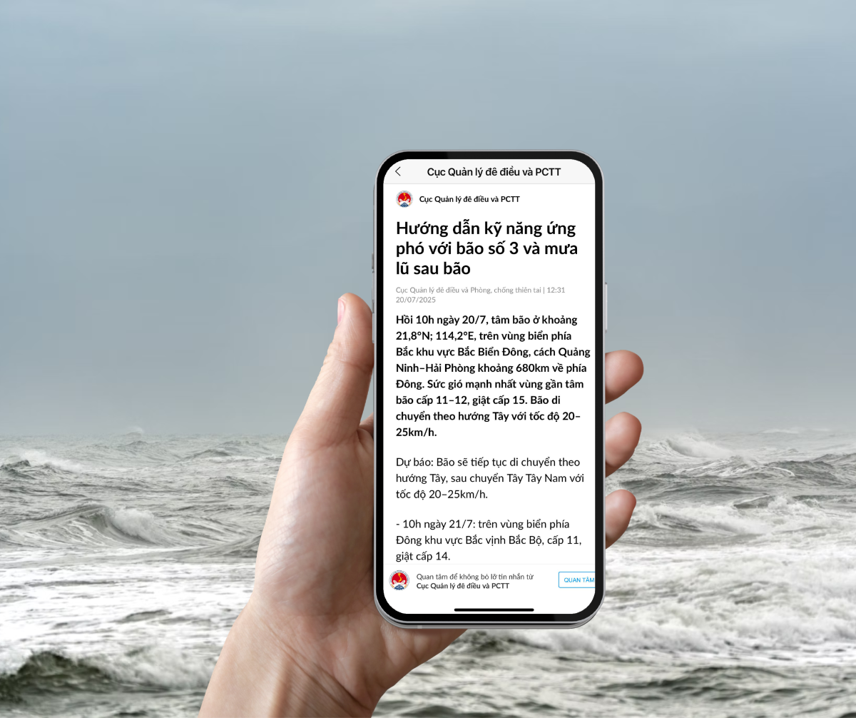 Sáng kiến 'Thông tin Phòng, chống thiên tai' trên Zalo đã cảnh báo kịp thời tới hàng triệu người dân.