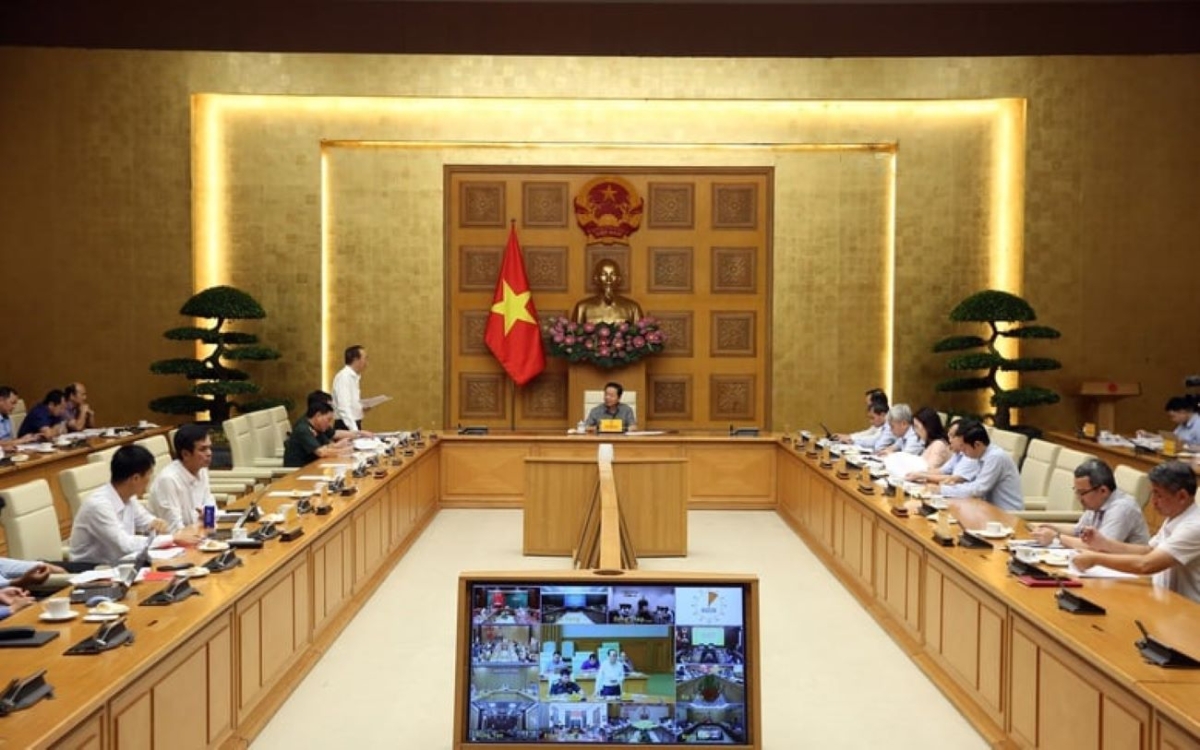 Phiên họp tại trụ sở Chính phủ. Ảnh VPG.