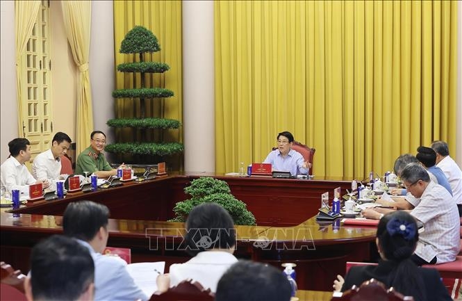 Toàn cảnh buổi làm việc. Ảnh: TTXVN