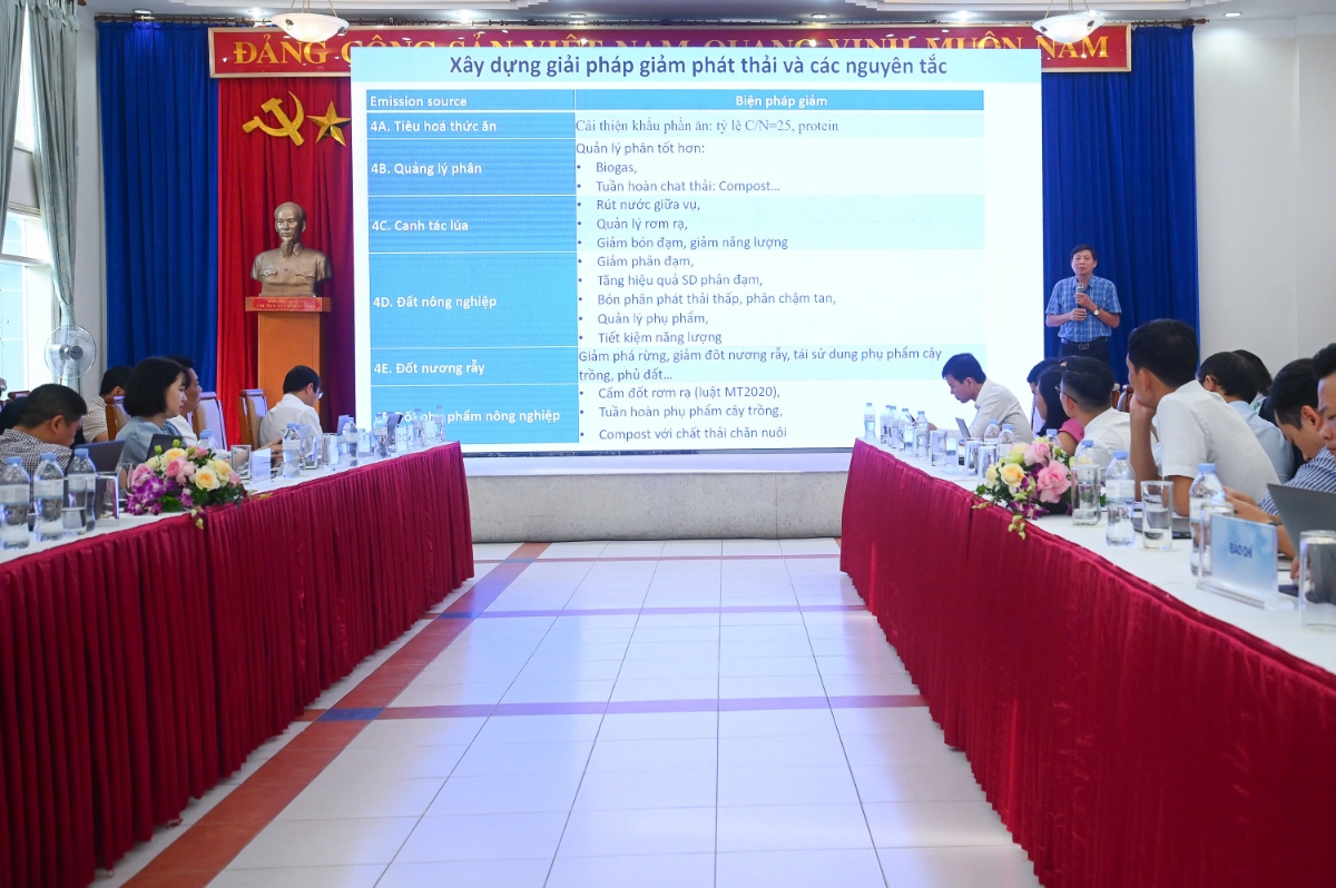 PGS.TS Mai Văn Trịnh trình bày về các phương pháp đo lường lượng phát thải hay hấp thu khí nhà kính.