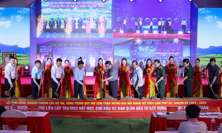 [Video]: Thanh Hóa đồng loạt khởi công, khánh thành 4 dự án hơn 5.400 tỷ đồng