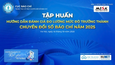 Tập huấn, hướng dẫn các cơ quan báo chí áp dụng Bộ Chỉ số và sử dụng công cụ phần mềm thực hiện đo lường, đánh giá mức độ trưởng thành chuyển đổi số báo chí năm 2025