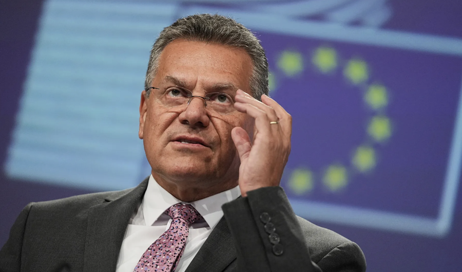 Ủy viên phụ trách vấn đề thương mại của EU, ông Maros Sefcovic - Ảnh: AP.