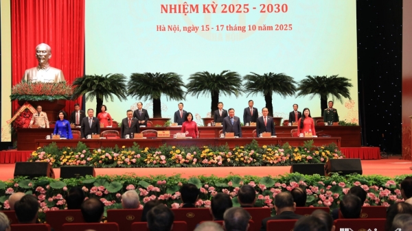 Khai mạc trọng thể Đại hội đại biểu Đảng bộ thành phố Hà Nội lần thứ XVIII, nhiệm kỳ 2025-2030