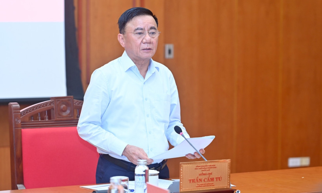 Đồng chí Trần Cẩm Tú, Ủy viên Bộ Chính trị, Thường trực Ban Bí thư. Ảnh: Đăng Khoa.