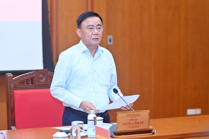 Đồng chí Trần Cẩm Tú, Ủy viên Bộ Chính trị, Thường trực Ban Bí thư. Ảnh: Đăng Khoa.