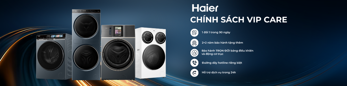 Haier áp dụng chính sách bảo hành đặc biệt cho máy giặt 3 lồng tích hợp MultiWash.
