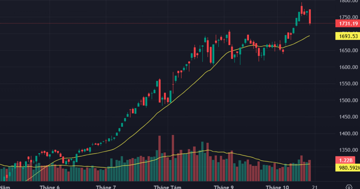“Gãy trụ” cả loạt, thị trường lao dốc, khối ngoại bán ròng hơn 2.100 tỷ