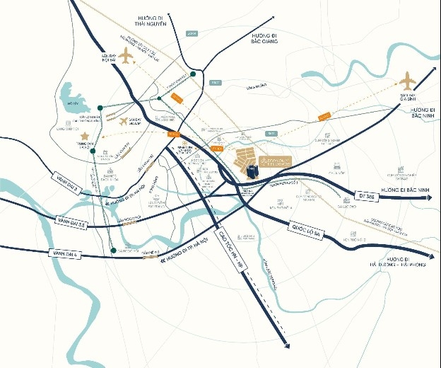 Economy Residences tọa lạc tại vị trí đắc địa, dễ dàng di chuyển tới các khu vực trọng yếu.