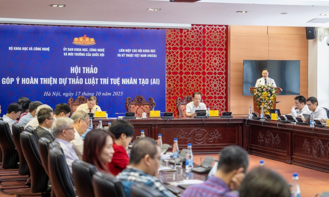 Hội thảo góp ý hoàn thiện dự thảo Luật Trí tuệ nhân tạo.