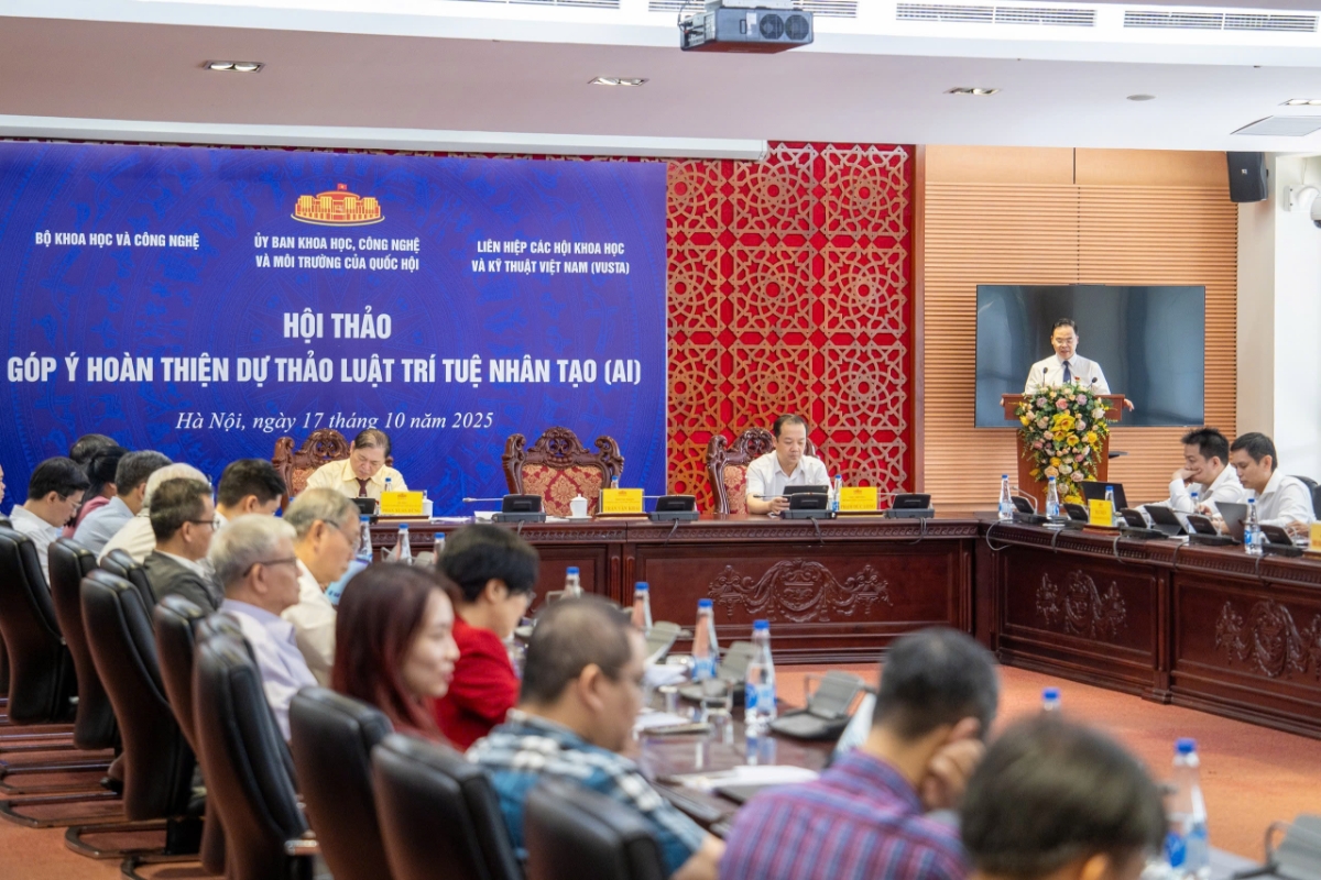 Hội thảo góp ý hoàn thiện dự thảo Luật Trí tuệ nhân tạo.