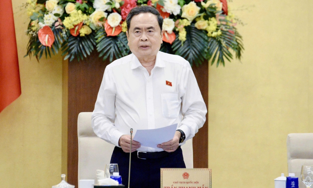 Chủ tịch Quốc hội Trần Thanh Mẫn phát biểu kết luận. Ảnh: Quốc hội.