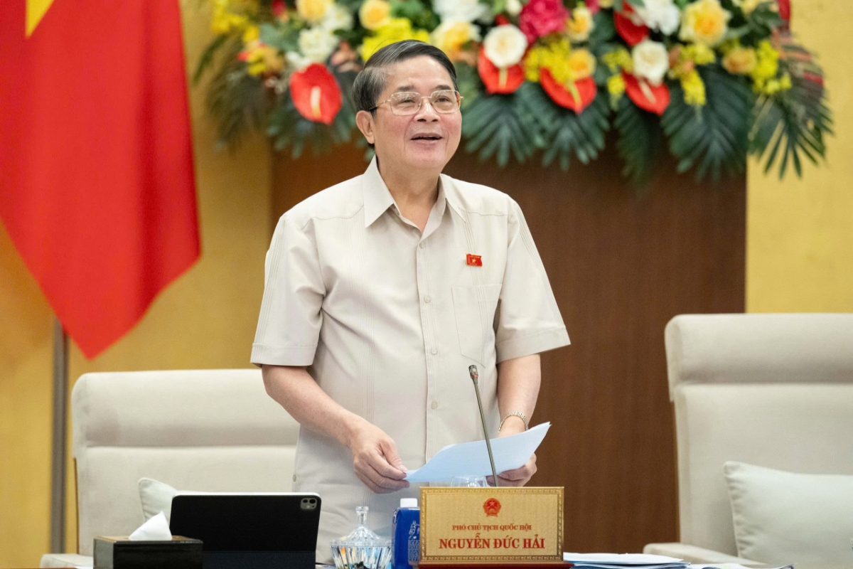 Phó Chủ tịch Quốc hội Nguyễn Đức Hải kết luận phiên họp.