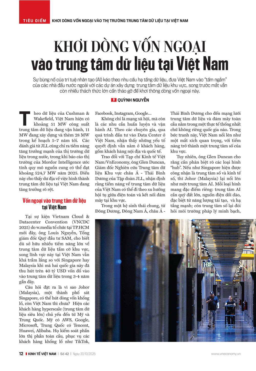 Khơi dòng vốn ngoại vào trung tâm dữ liệu tại Việt Nam - Ảnh 1