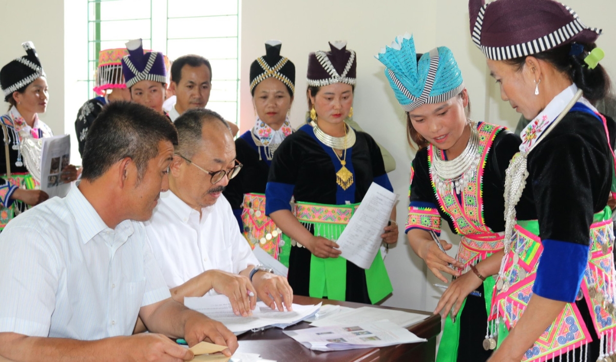 Năm 2025, hơn 30 hộ dân&nbsp;đồng bào dân tộc thiểu số&nbsp;ở xã Na Ngoi đăng ký trồng tỏi Sanuki để phát triển kinh tế. Ảnh: Ngọc Tú.