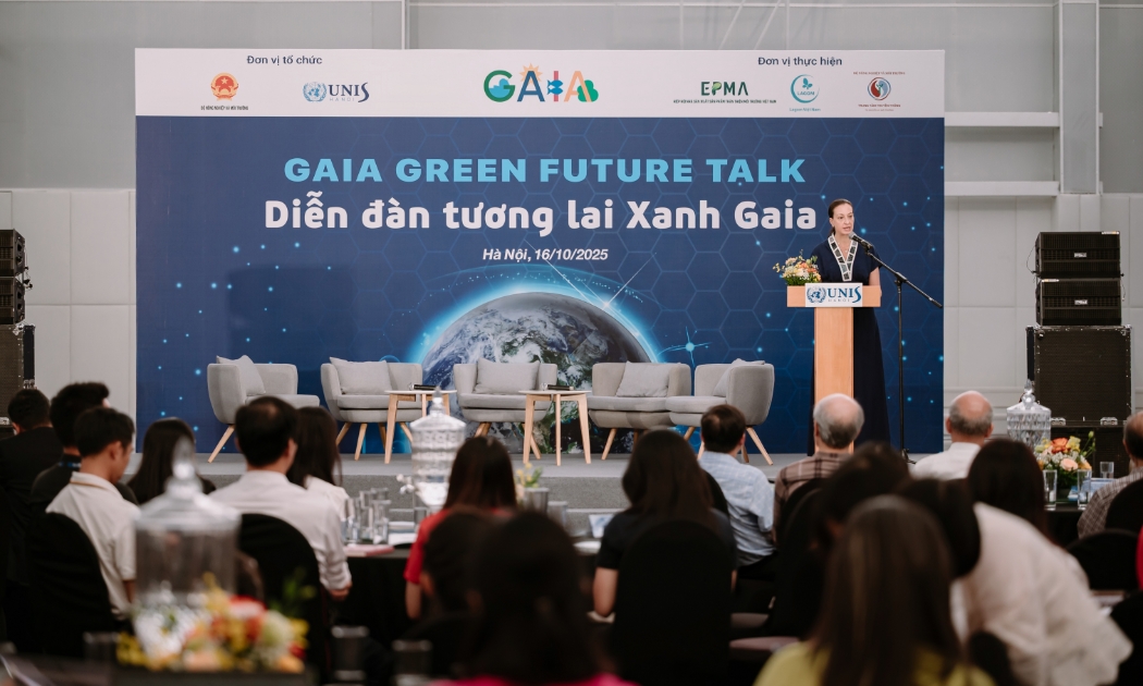 Diễn đàn “Tương lai Xanh Gaia – GAIA Green Future Talk”. Ảnh: UNIS Hà Nội