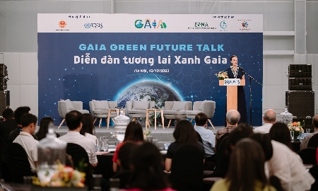 Diễn đàn “Tương lai Xanh Gaia – GAIA Green Future Talk”. Ảnh: UNIS Hà Nội