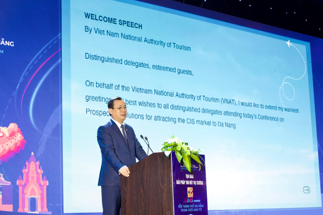 Ông Nguyễn Trùng Khánh, Cục trưởng Cục Du lịch Quốc gia Việt Nam chia sẻ tại Tọa đàm.