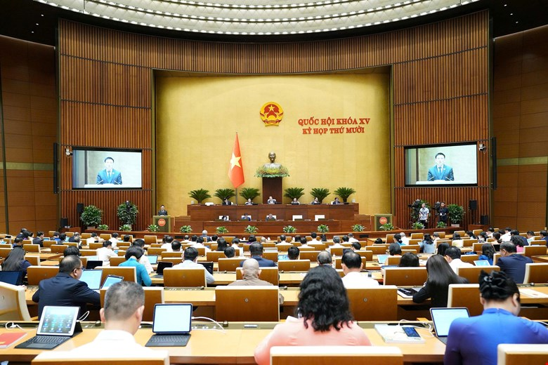 Quang cảnh Kỳ họp thứ 10, Quốc hội khóa XV. Ảnh: Quốc hội