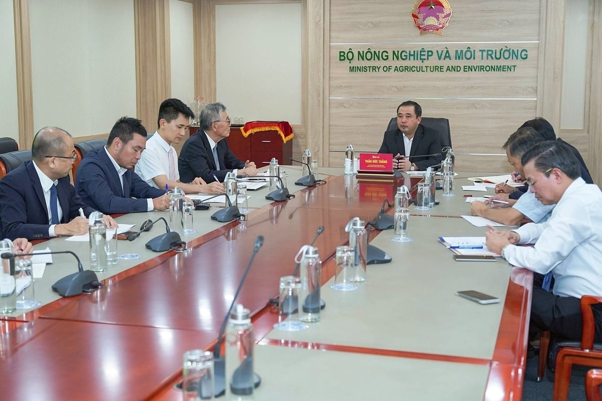 Quyền Bộ trưởng Trần Đức Thắng làm việc với Tập đoàn Erex.