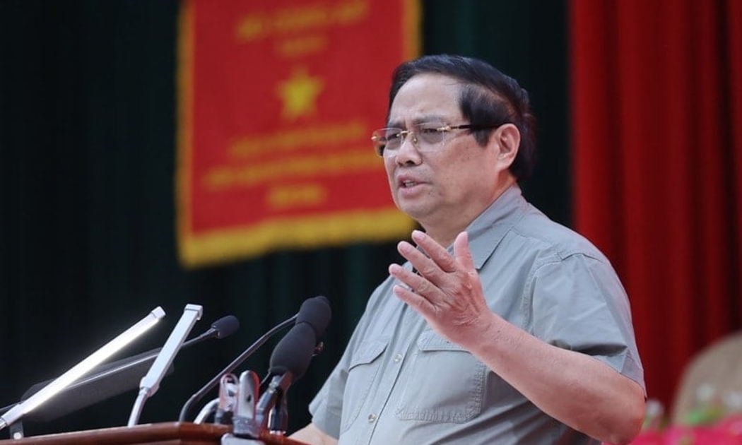 Thủ tướng Phạm Minh Chính chủ trì hội nghị về tình hình triển khai các dự án đường bộ cao tốc khu vực Đồng bằng sông Cửu Long.