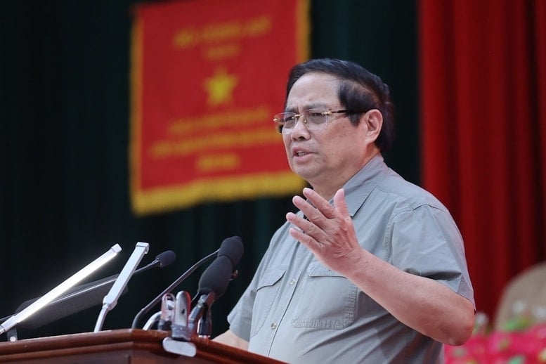 Thủ tướng Phạm Minh Chính chủ trì hội nghị về tình hình triển khai các dự án đường bộ cao tốc khu vực Đồng bằng sông Cửu Long.