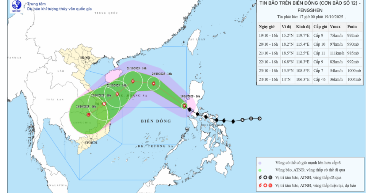 Khẩn cấp ứng phó bão số 12