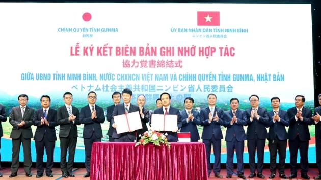 Ninh Binh, Japan’s Gunma Prefecture enhance investment cooperation