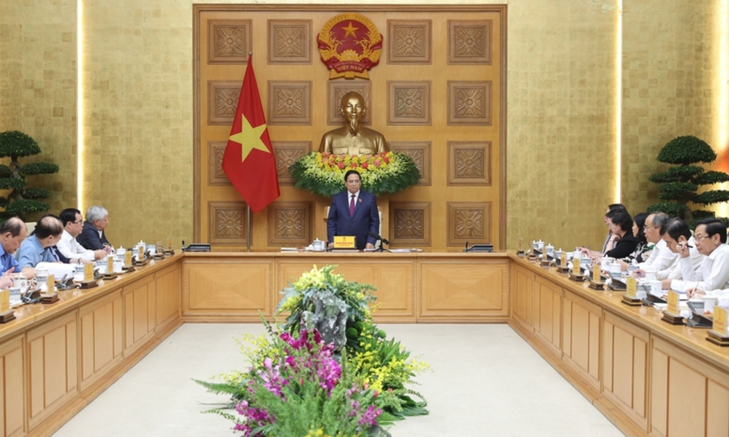 Thủ tướng Chính phủ Phạm Minh Chính, Chủ tịch Hội đồng Thi đua - Khen thưởng Trung ương chủ trì Phiên họp thứ 14 của Hội đồng - Ảnh: VGP