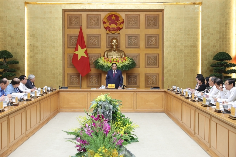 Thủ tướng Chính phủ Phạm Minh Chính, Chủ tịch Hội đồng Thi đua - Khen thưởng Trung ương chủ trì Phiên họp thứ 14 của Hội đồng - Ảnh: VGP