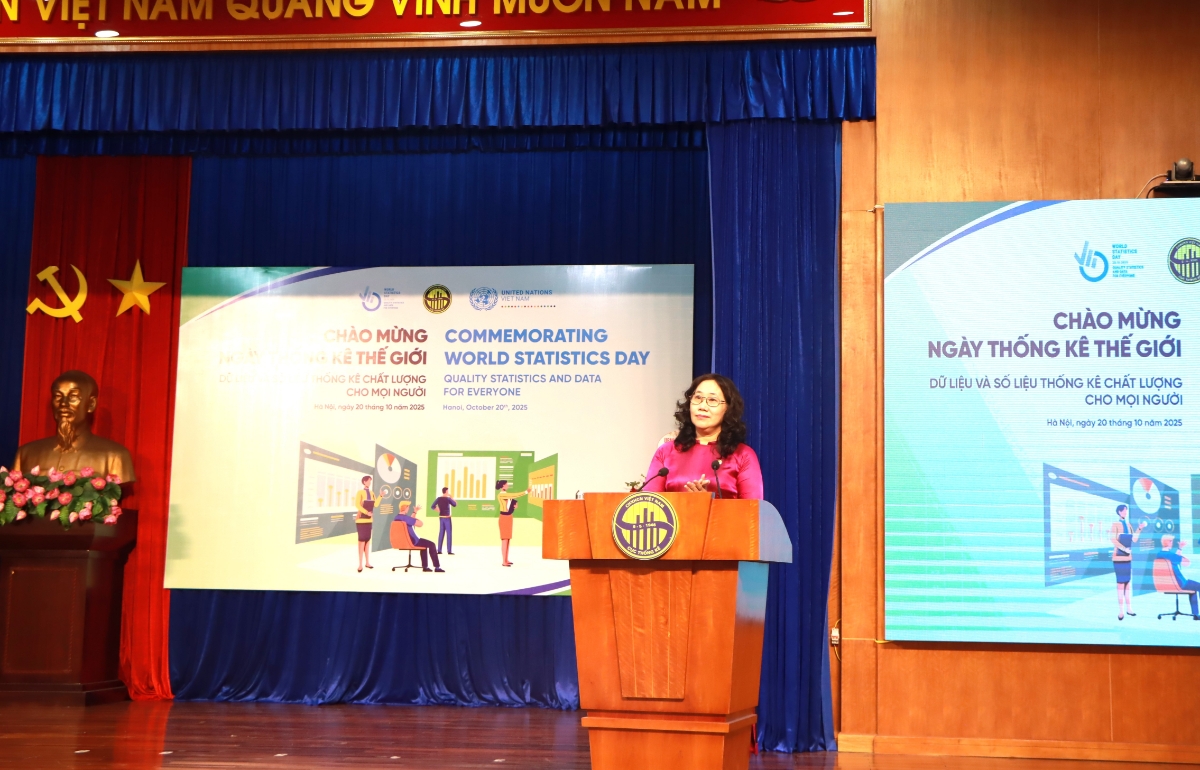 Cục trưởng Nguyễn Thị Hương phát biểu tại sự kiện.