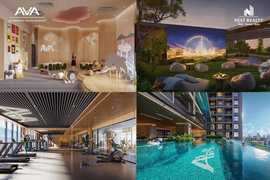 AVA Center đầy đủ tiện nghi bên trong với 36 tiện ích nội khu.