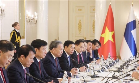 Tổng Bí thư Tô Lâm hội đàm với Tổng thống Phần Lan Alexander Stubb