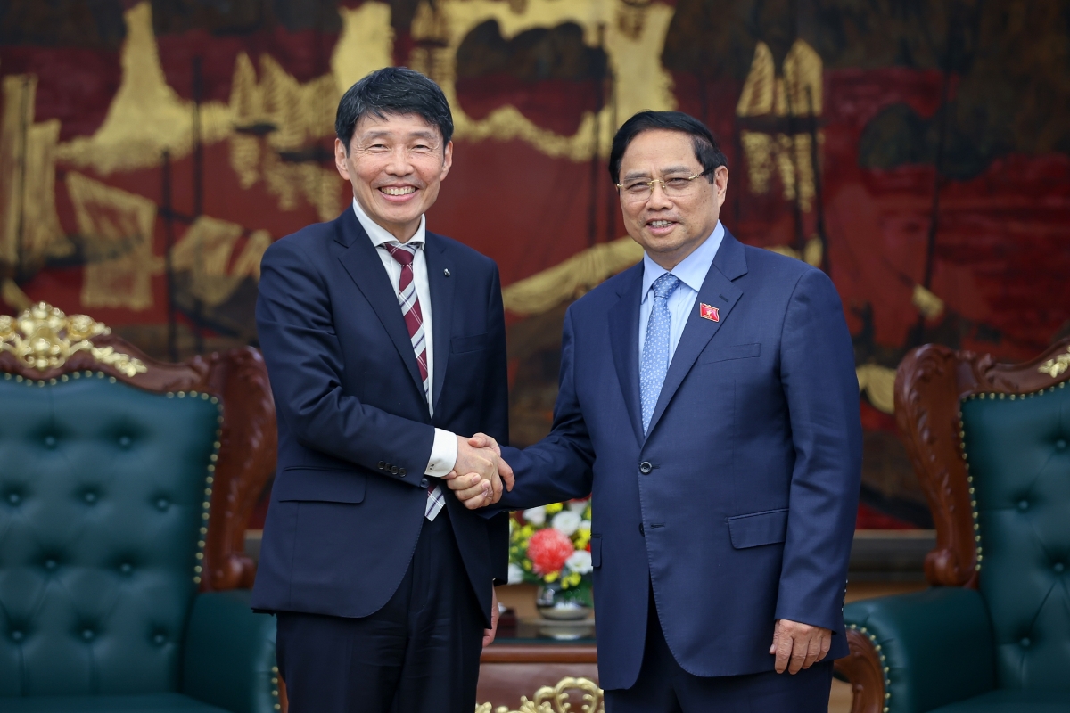 Thủ tướng Phạm Minh Chính tiếp ông Yamamoto Ichita, Thống đốc tỉnh Gunma, Nhật Bản đang thăm, làm việc tại Việt Nam. Ảnh: VGP
