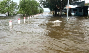 [Video]: Triều cường gây ngập ven phá Tam Giang do ảnh hưởng bão số 12