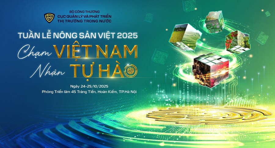 Tuần lễ Nông sản Việt 2025 diễn ra trong hai ngày 24 và 25/10/2025 tại Hà Nội.