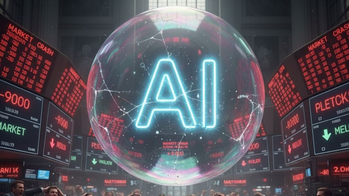 Nhiều ý kiến nhận định rằng, có nhiều điểm tương đồng giữa sự đầu tư vào AI và bong bóng dotcom. Ảnh: AI