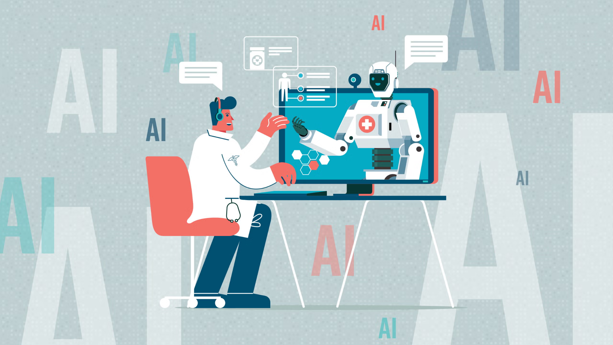AI dần trở thành công cụ hữu ích hỗ trợ bác sĩ và y tá trong việc chăm sóc người bệnh.