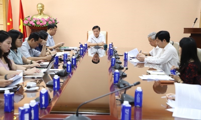 Bộ Y tế họp rà soát Dự thảo Luật Dân số. Ảnh: MOH. 