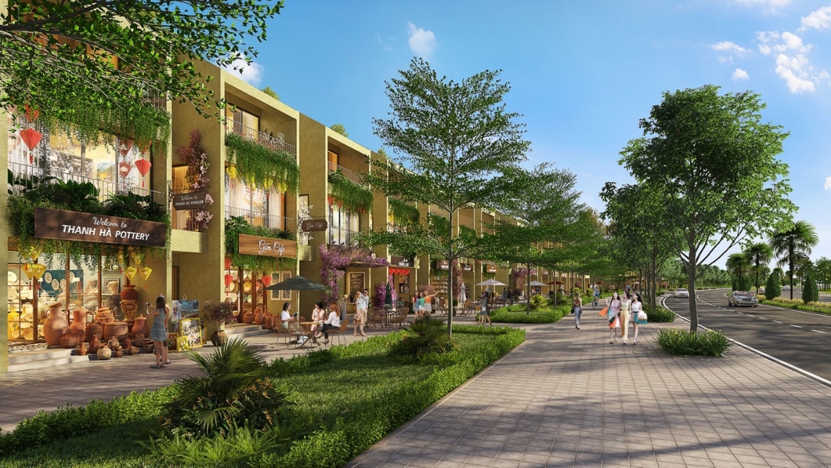 Phối cảnh không gian mang nhịp điệu thành thị của nhà vườn Park Home.