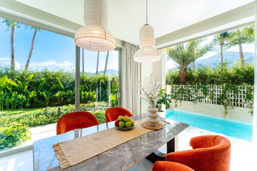 Bên trong nhà mẫu La Tiên Villa tại dự án.