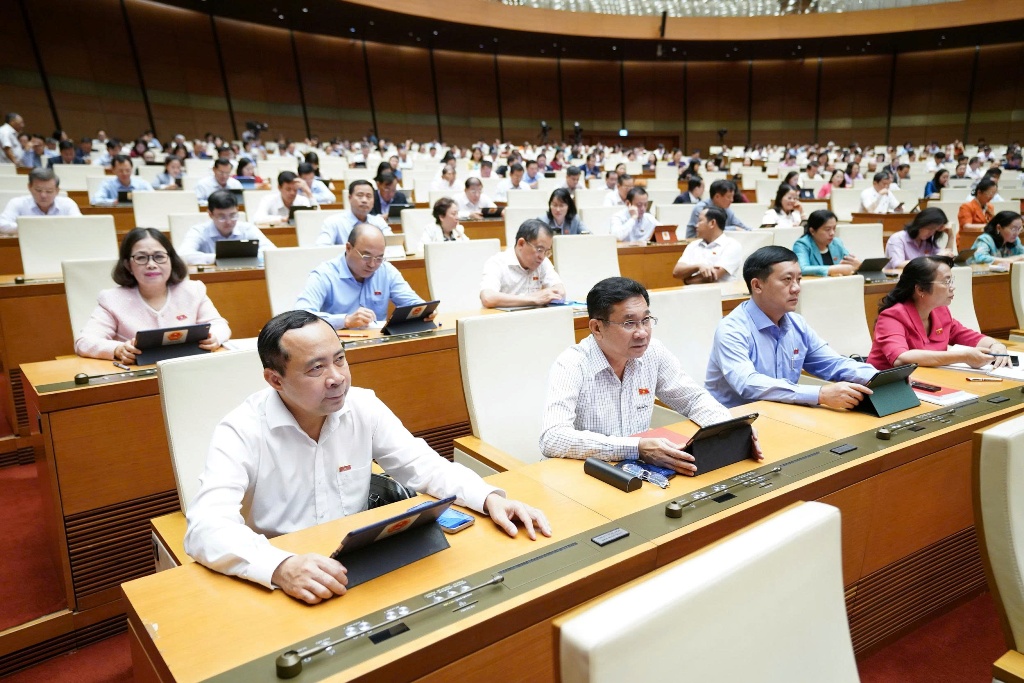 Các đại biểu tham dự Kỳ họp thứ 10. Ảnh: Quốc hội