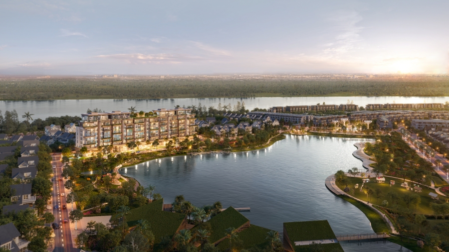 Swanlake Residences sở hữu tầm nhìn kép, vừa nhìn ra sông Lam huyền thoại, vừa trực diện công viên hồ Thiên Nga.
