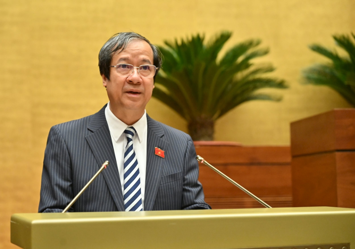 Bộ trưởng Bộ Giáo dục và Đào tạo Nguyễn Kim Sơn. Ảnh: Đại biểu Nhân dân