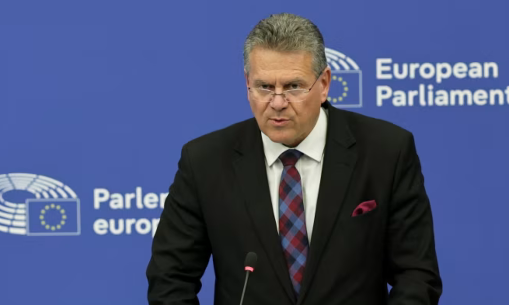 Ông Maros Sefcovic, Ủy viên Thương mại và An ninh Kinh tế của EU - Ảnh: Shutterstock
