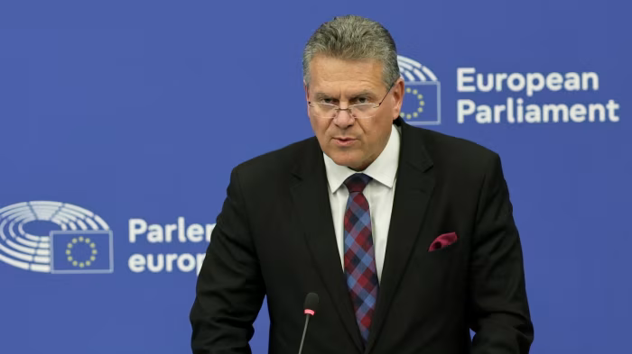 Ông Maros Sefcovic, Ủy viên Thương mại và An ninh Kinh tế của EU - Ảnh: Shutterstock