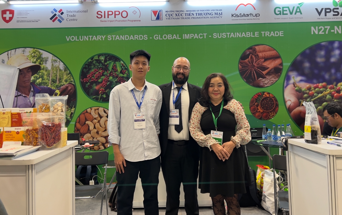 GEVA đã chủ động tiếp cận gần các nhà mua hàng tiềm năng, ghi nhận nhu cầu cụ thể và sự quan tâm đáng kể đối với các sản phẩm nông sản Việt Nam.