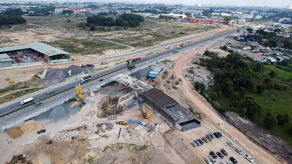 Đường Vành đai 3 TP. Hồ Chí Minh đang được triển khai thi công - Ảnh: Cổng thông tin điện tử Thành phố.
