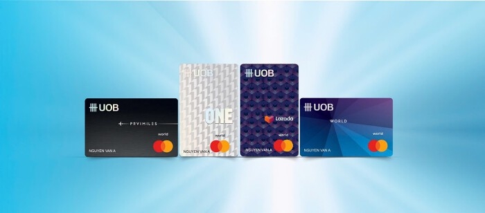 Bốn dòng Thẻ tín dụng của Ngân hàng UOB Việt Nam.